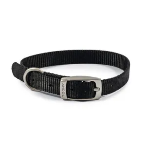 Ancol Viva Nylon Collar Black 20-26cm Size 1