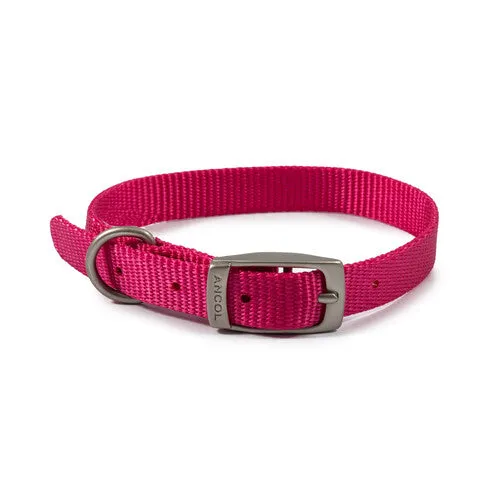 Ancol Viva Nylon Collar Pink 26-31cm Size 2