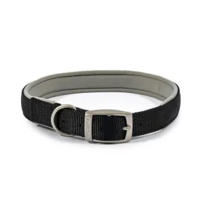 Ancol Viva Padded Nylon Collar Black 55-63cm Size 8