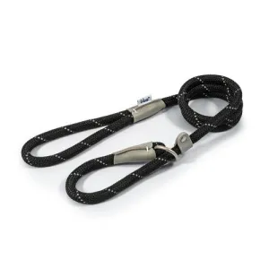 Ancol Viva Rope Slip Reflective Black 1.5m x 12mm