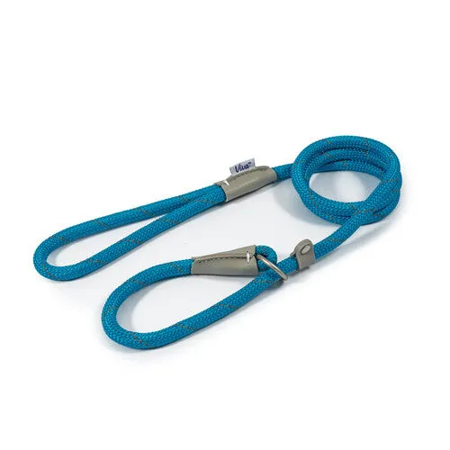 Ancol Viva Rope Slip Reflective Blue  1.2m x 12mm