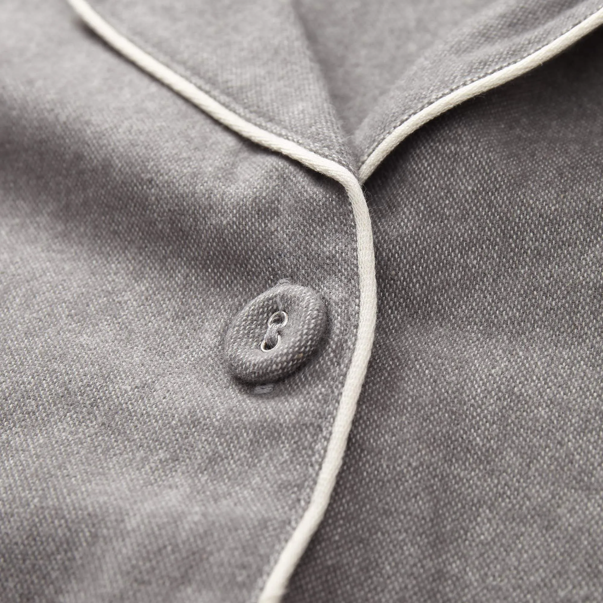 Arove Pyjama Shirt [Stone grey/Natural white]