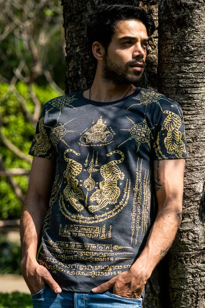 Black Twin Tiger T-shirt