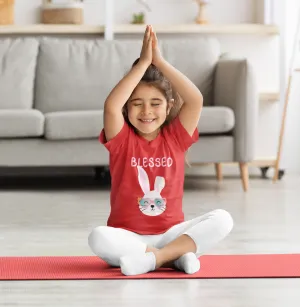 Blessed Printed Red  Kids T-shirts