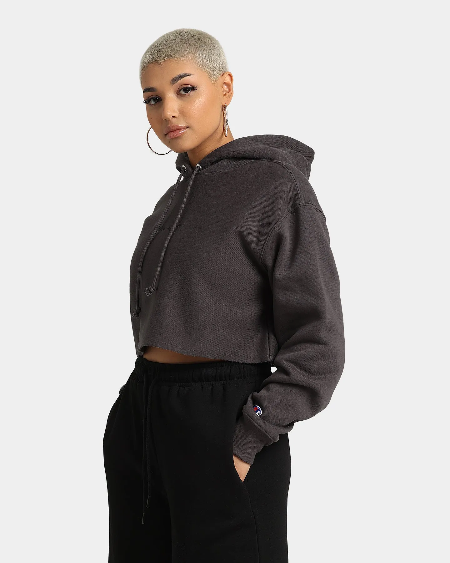 Champion Women's Reverse Weave Dye Cropped Hoodie La Femme Nikita