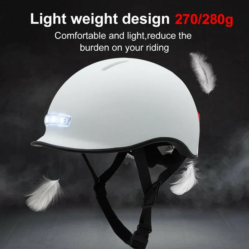 Cycling Smart Tail Light Bike Adult Helmet Electric Bicycle MTB Road Scooter For Sport Urban Helmet Men Women USB charging