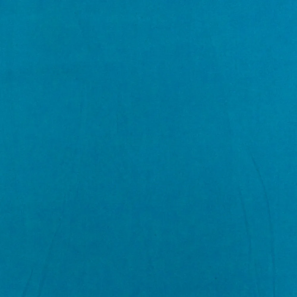 Deep Turquoise Solid Stretch Cotton Poplin Woven Fabric