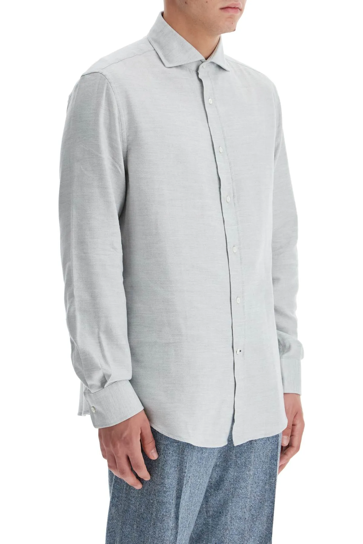 easy fit cotton-lyocell shirt