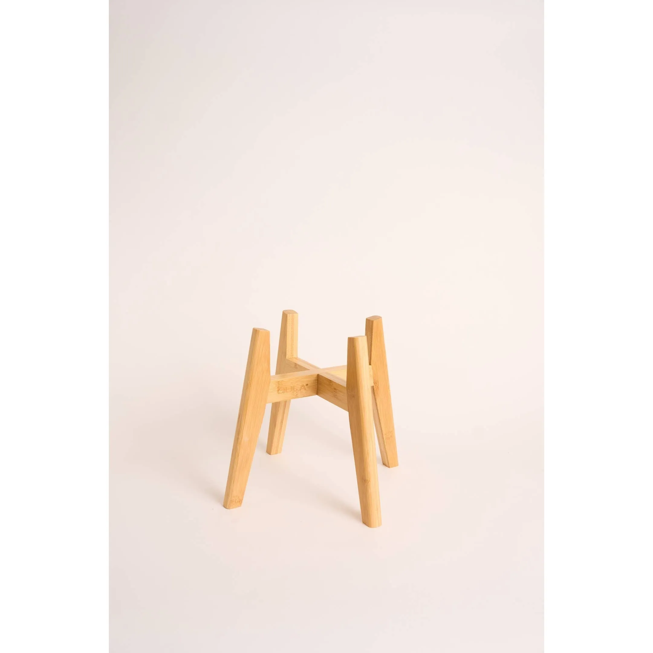 GULA | Bamboo Dog Bowl Stand