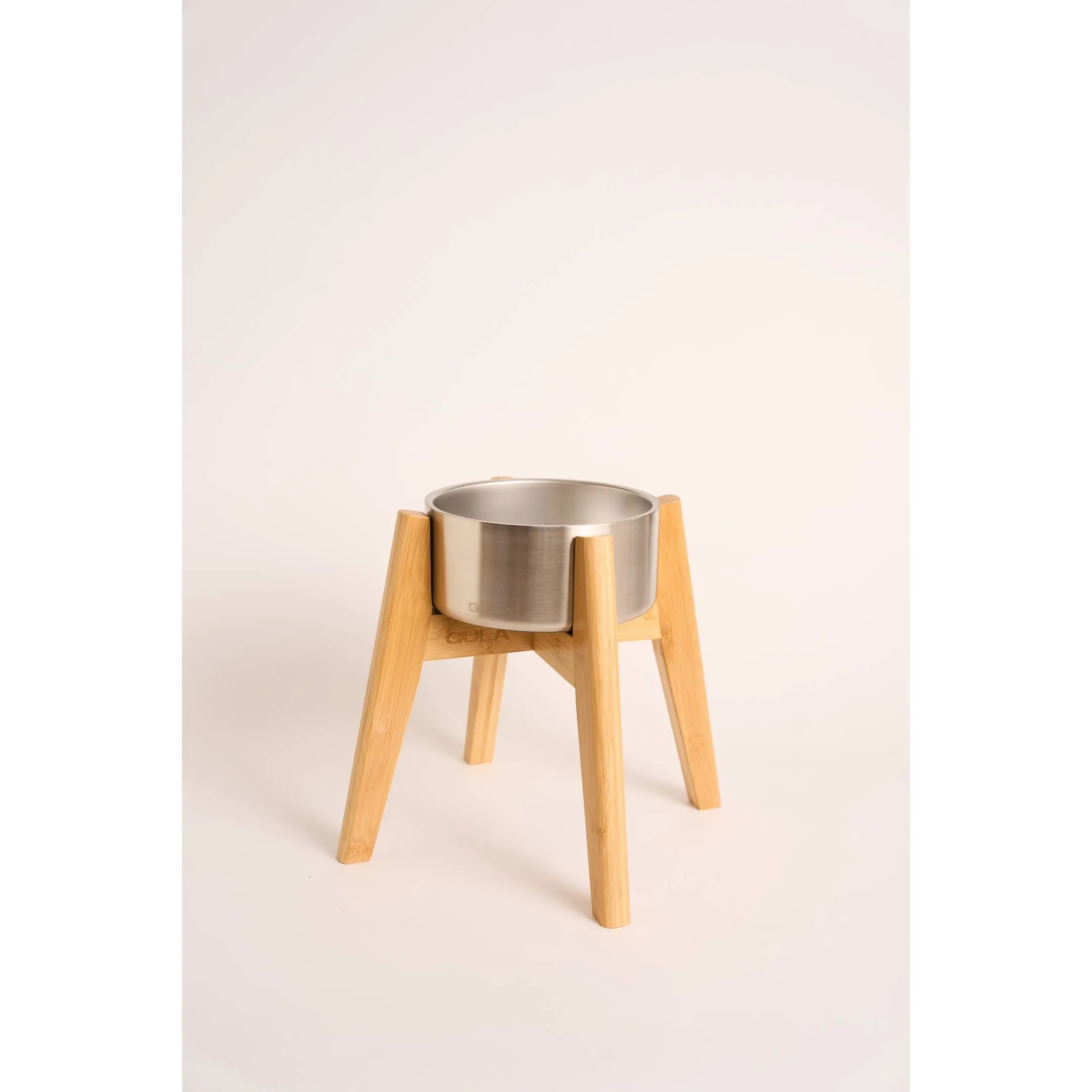 GULA | Bamboo Dog Bowl Stand