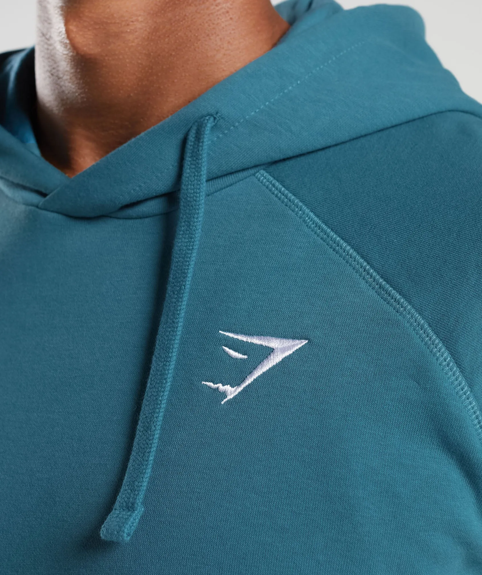 Gymshark Crest Hoodie - Terrace Blue