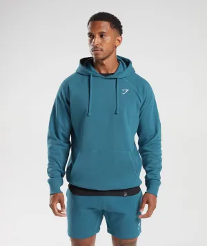 Gymshark Crest Hoodie - Terrace Blue