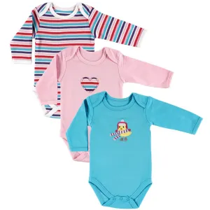 Hudson Baby Cotton Long-Sleeve Bodysuits, Bird 3-Pack