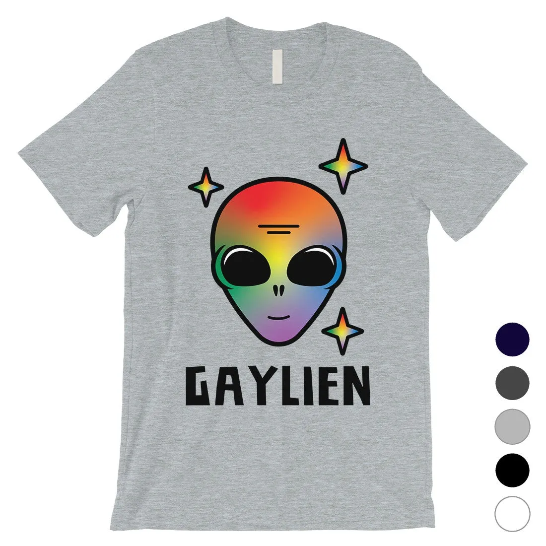 LGBT Gaylien Rainbow Alien Mens Shirt