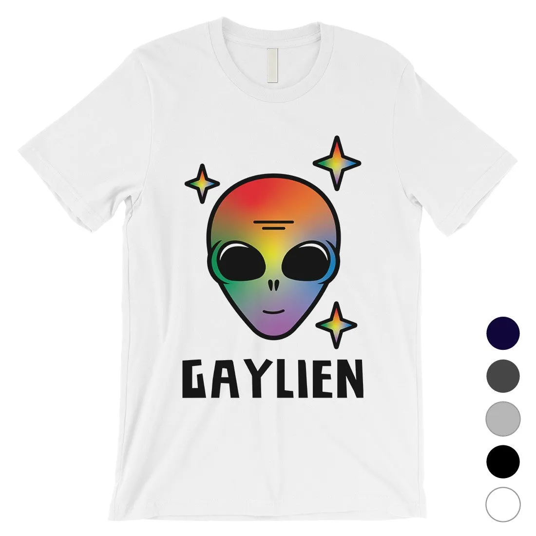 LGBT Gaylien Rainbow Alien Mens Shirt