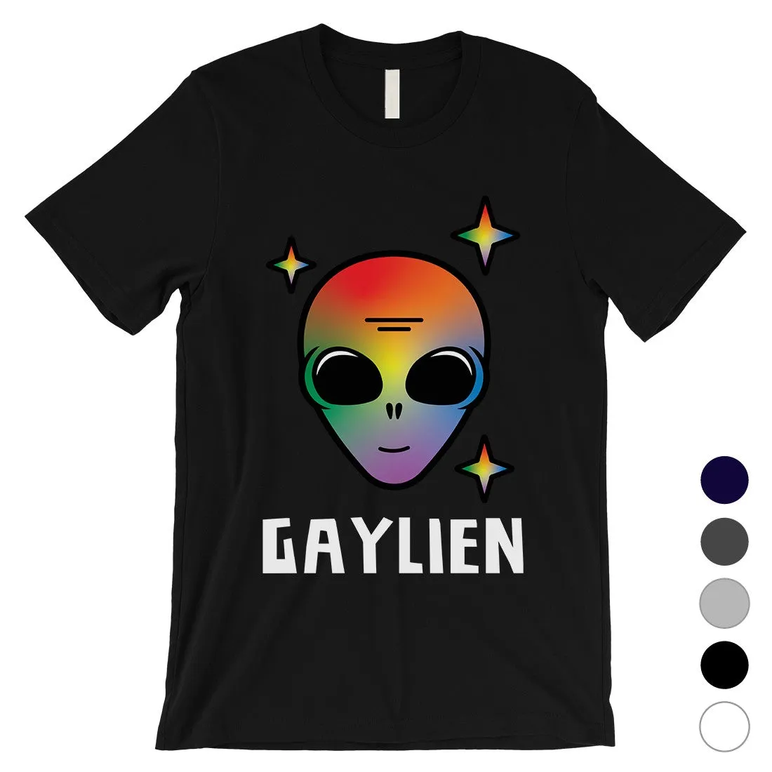 LGBT Gaylien Rainbow Alien Mens Shirt