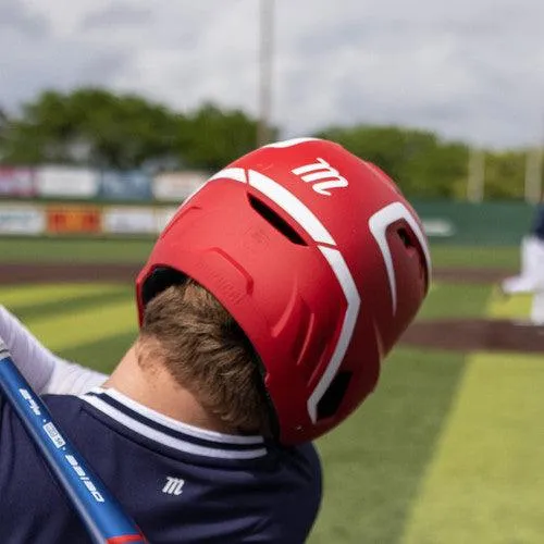 Marucci DuraVent Two-Tone Baseball Helmet With Jaw Guard