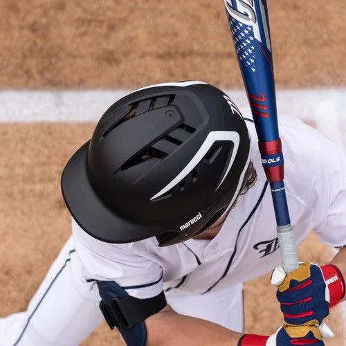 Marucci DuraVent Two-Tone Baseball Helmet With Jaw Guard