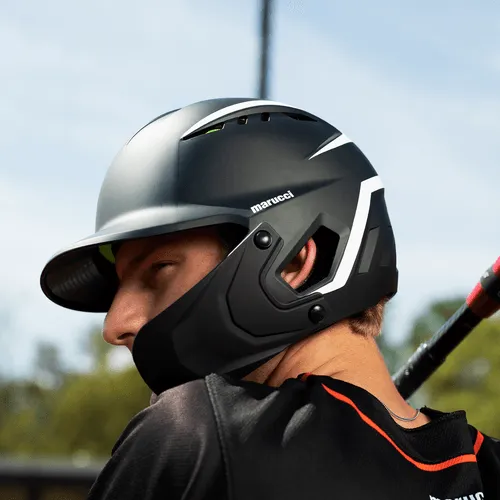 Marucci DuraVent Two-Tone Baseball Helmet With Jaw Guard