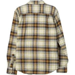 Mateo men's flannel shirt Dark Seas, Antique color