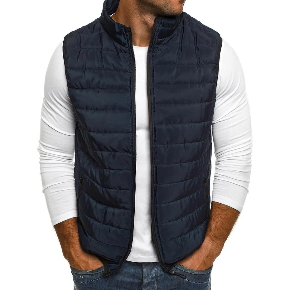 Mens Cotton-Padded Vest Coats