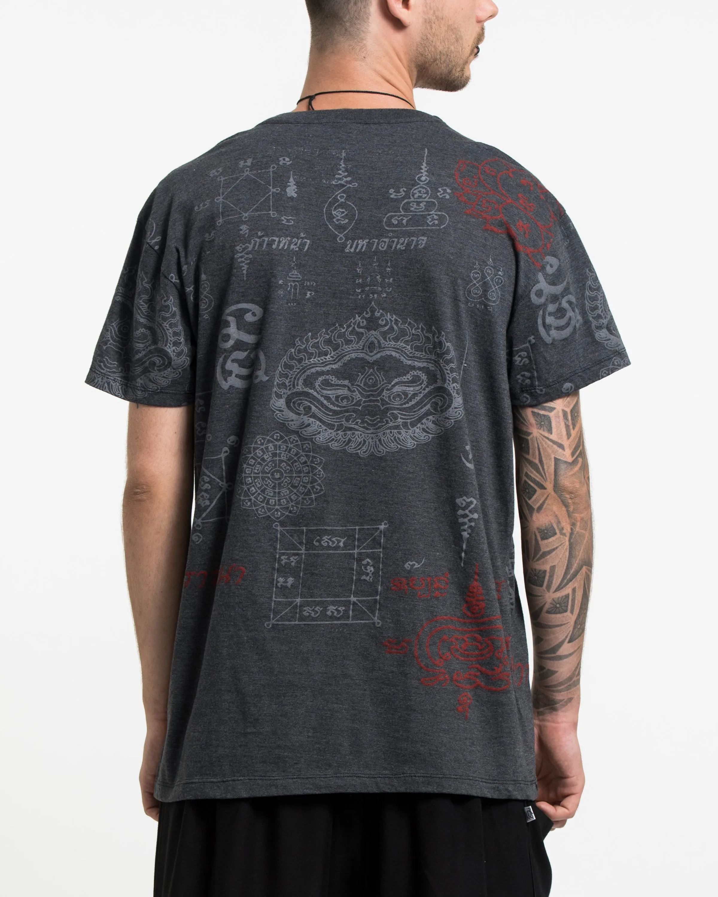 Mens Garuda Tattoo T-Shirt in Black