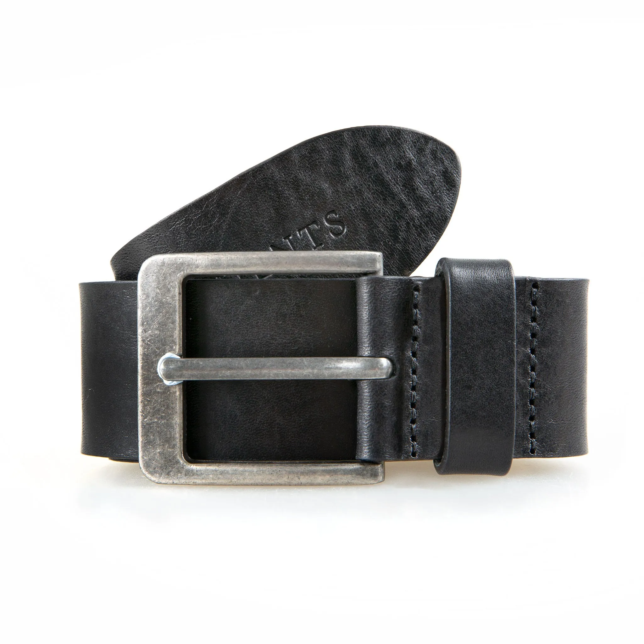 Men’s Heritage Full-Grain Leather Belt with Antique Pewter Buckle