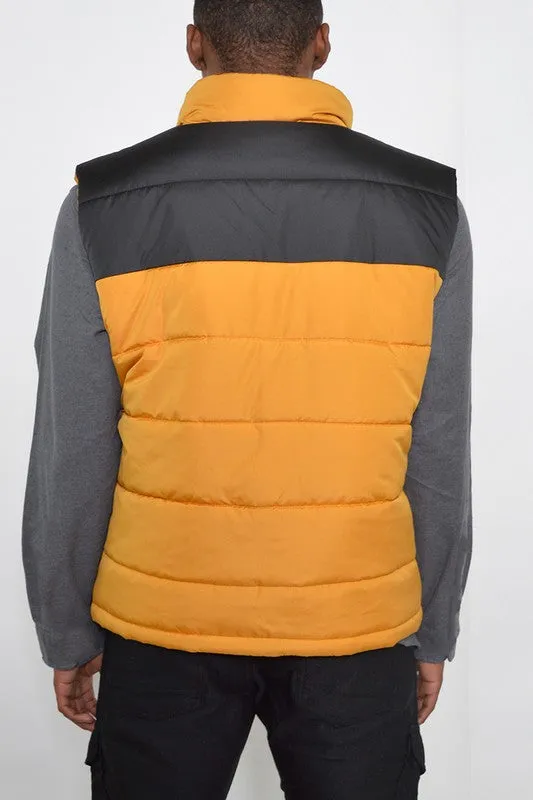 Men's padded Two Tone Puffer Vest