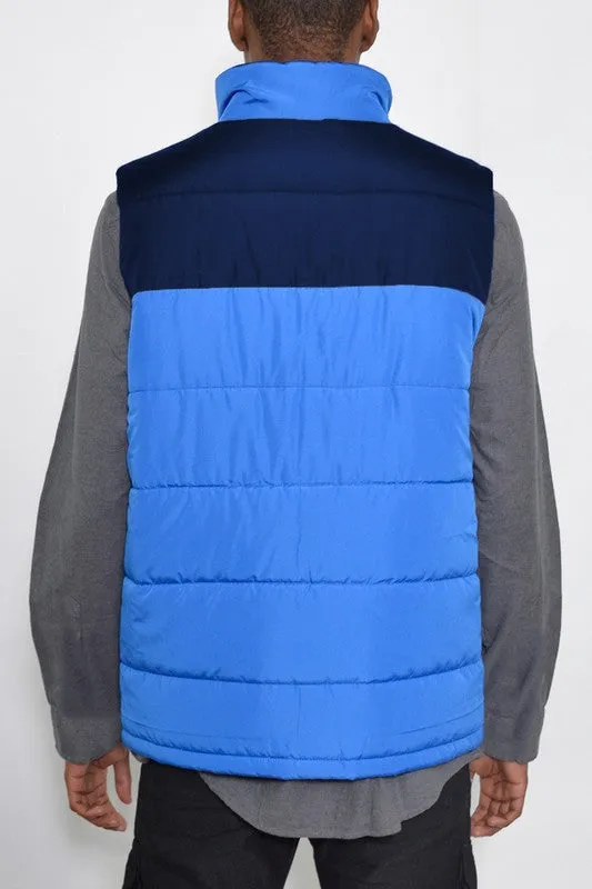 Men's padded Two Tone Puffer Vest