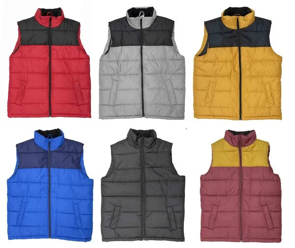 Men's padded Two Tone Puffer Vest