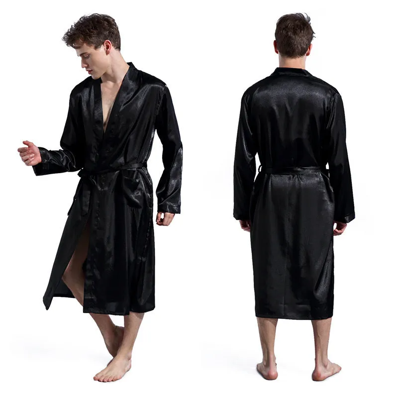 Men's Solid Color Thin Robe