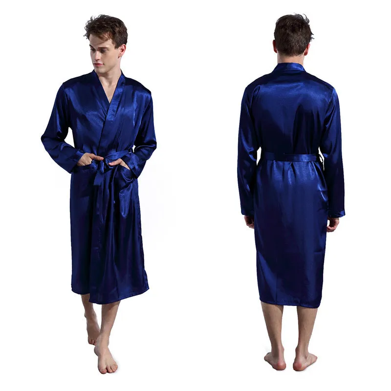 Men's Solid Color Thin Robe