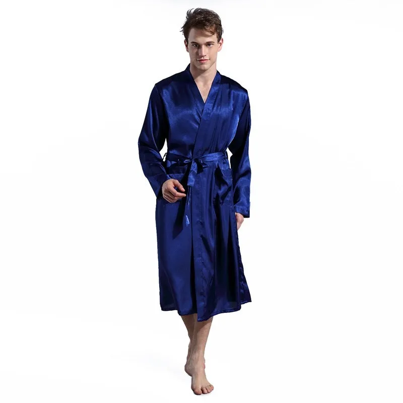 Men's Solid Color Thin Robe