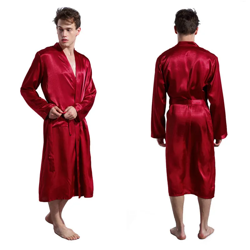 Men's Solid Color Thin Robe