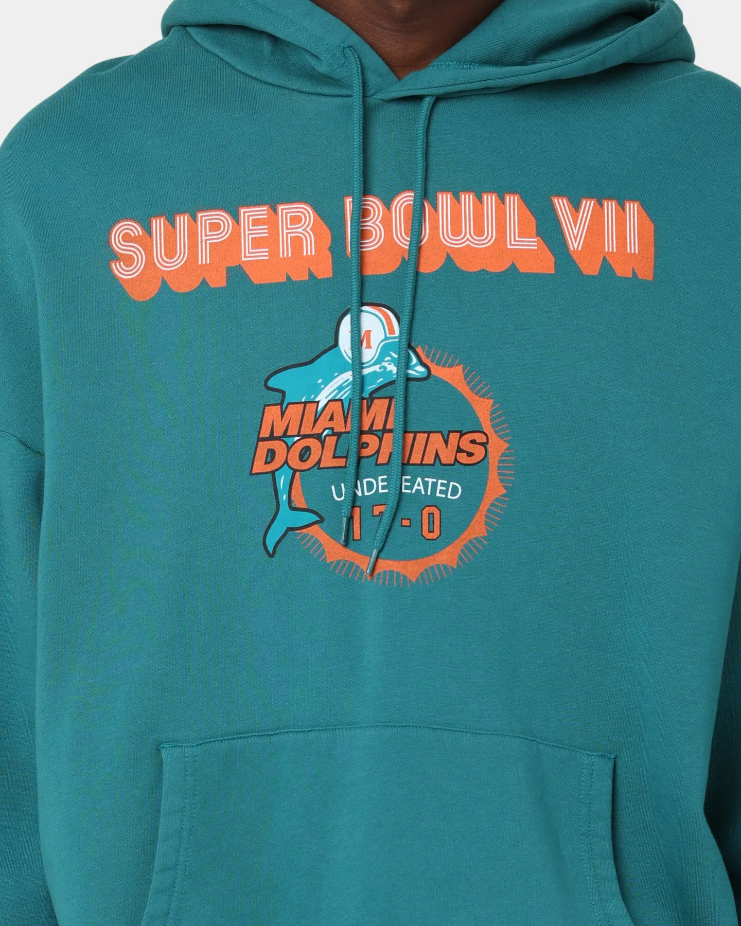 Mitchell & Ness Miami Dolphins Superbowl Champions Hoodie Faded Teal