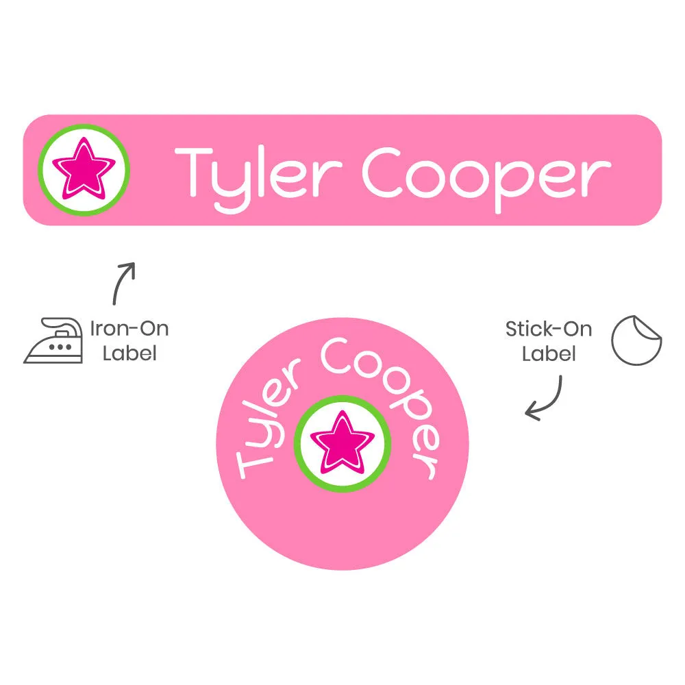 Multicolor Icon Camp Clothing Labels Pack