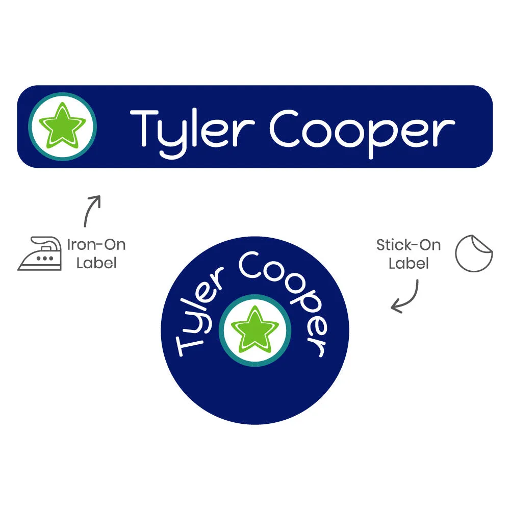 Multicolor Icon Camp Clothing Labels Pack