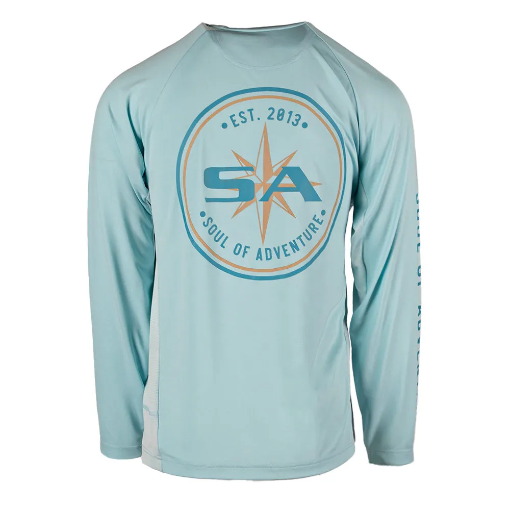 Performance Long Sleeve Shirt | SA Circle | Ice