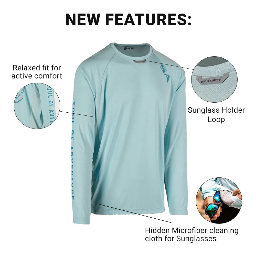 Performance Long Sleeve Shirt | SA Circle | Ice