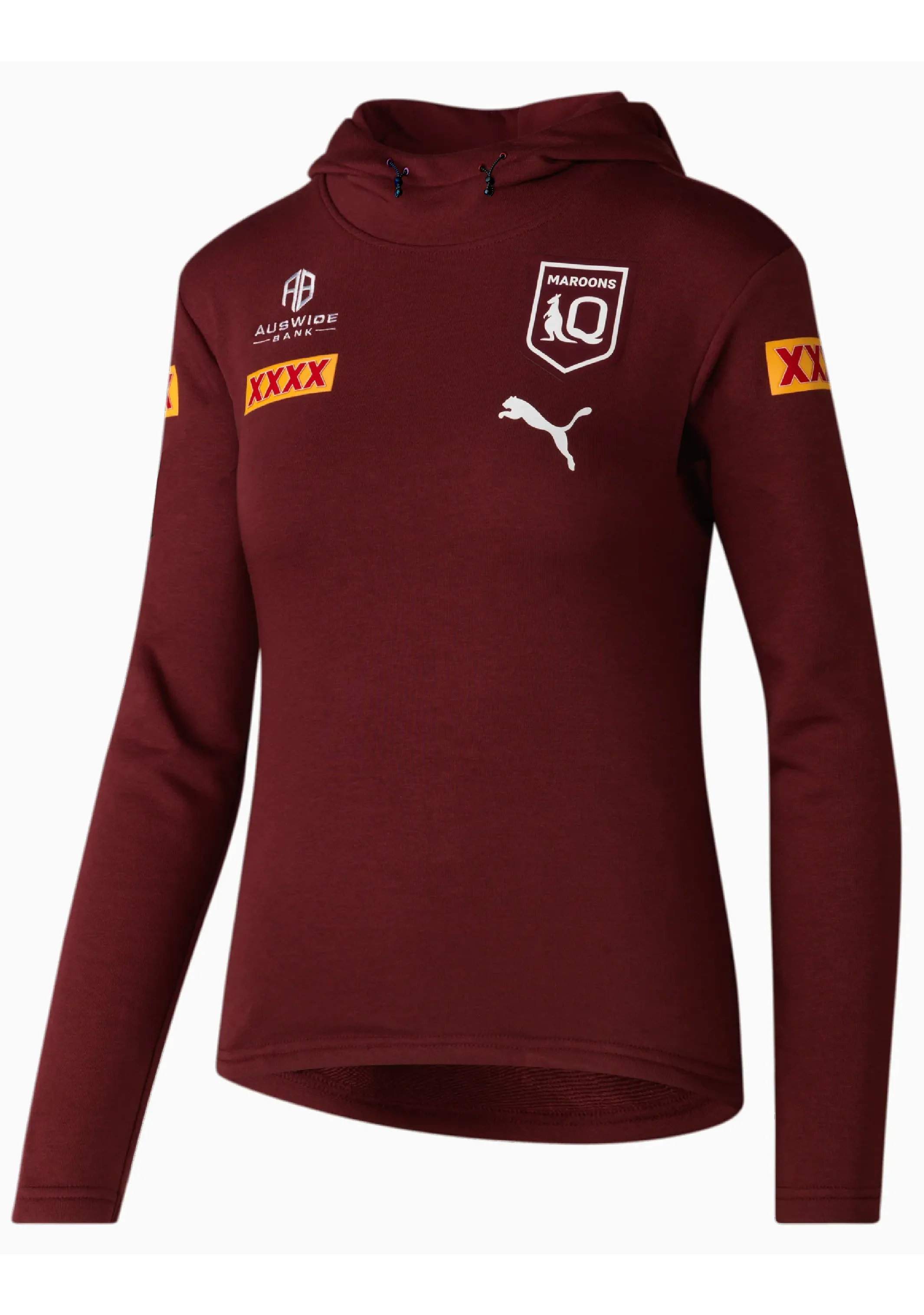 Puma Womens QLD Maroons SOO Team Hoodie <BR> 768679 01