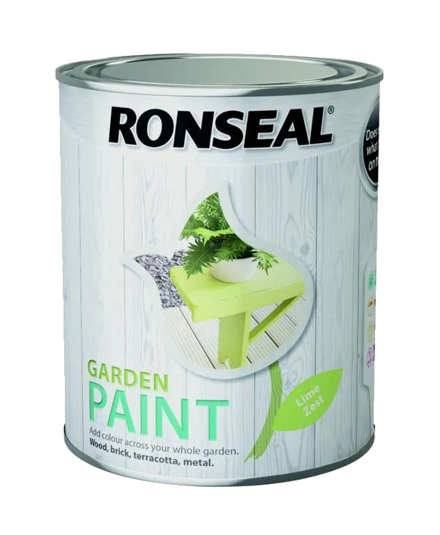 Ronseal Garden Paint 750ml Lime Zest