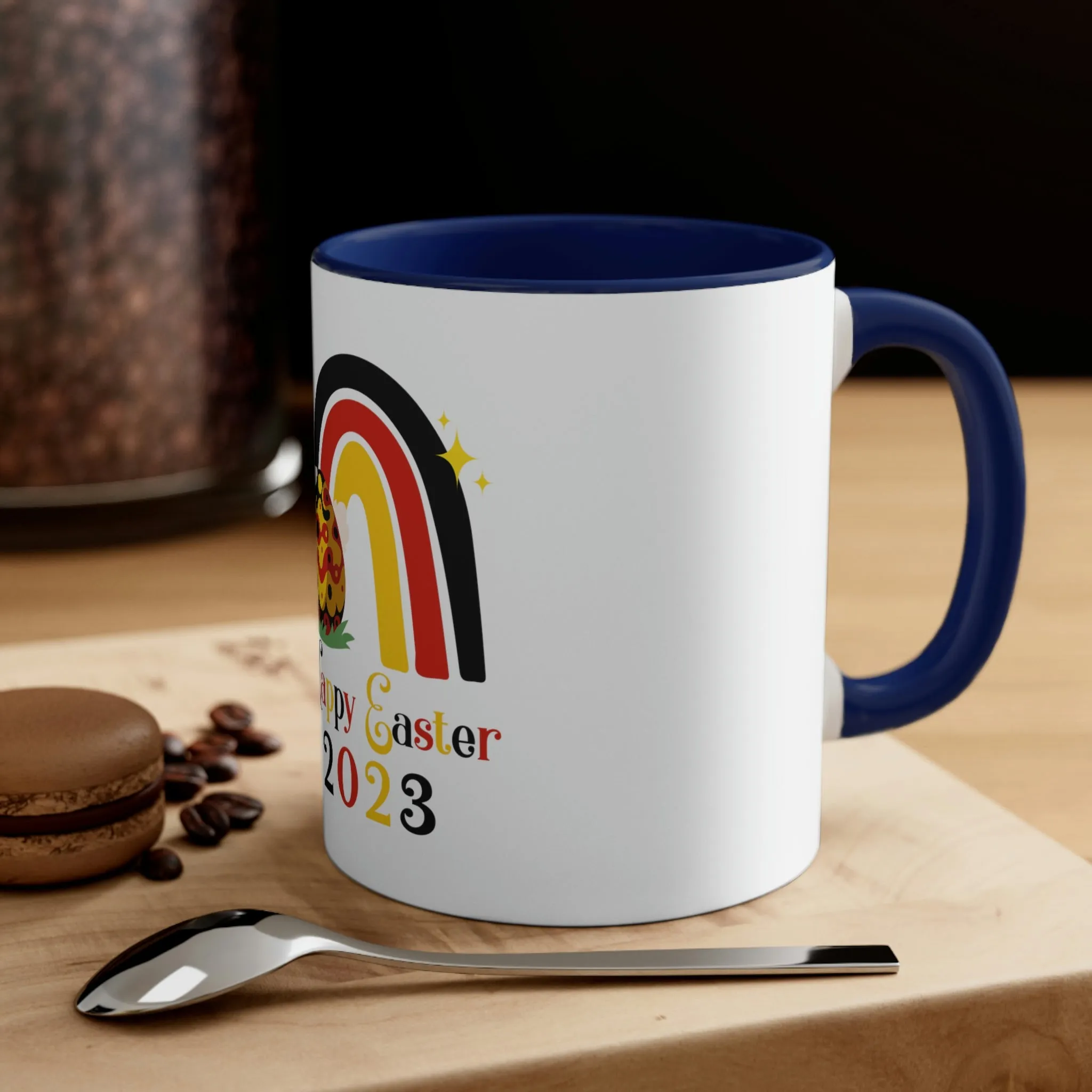 Rubber Flag Accent Coffee Mug Easter Festival - Happy Easter 2023