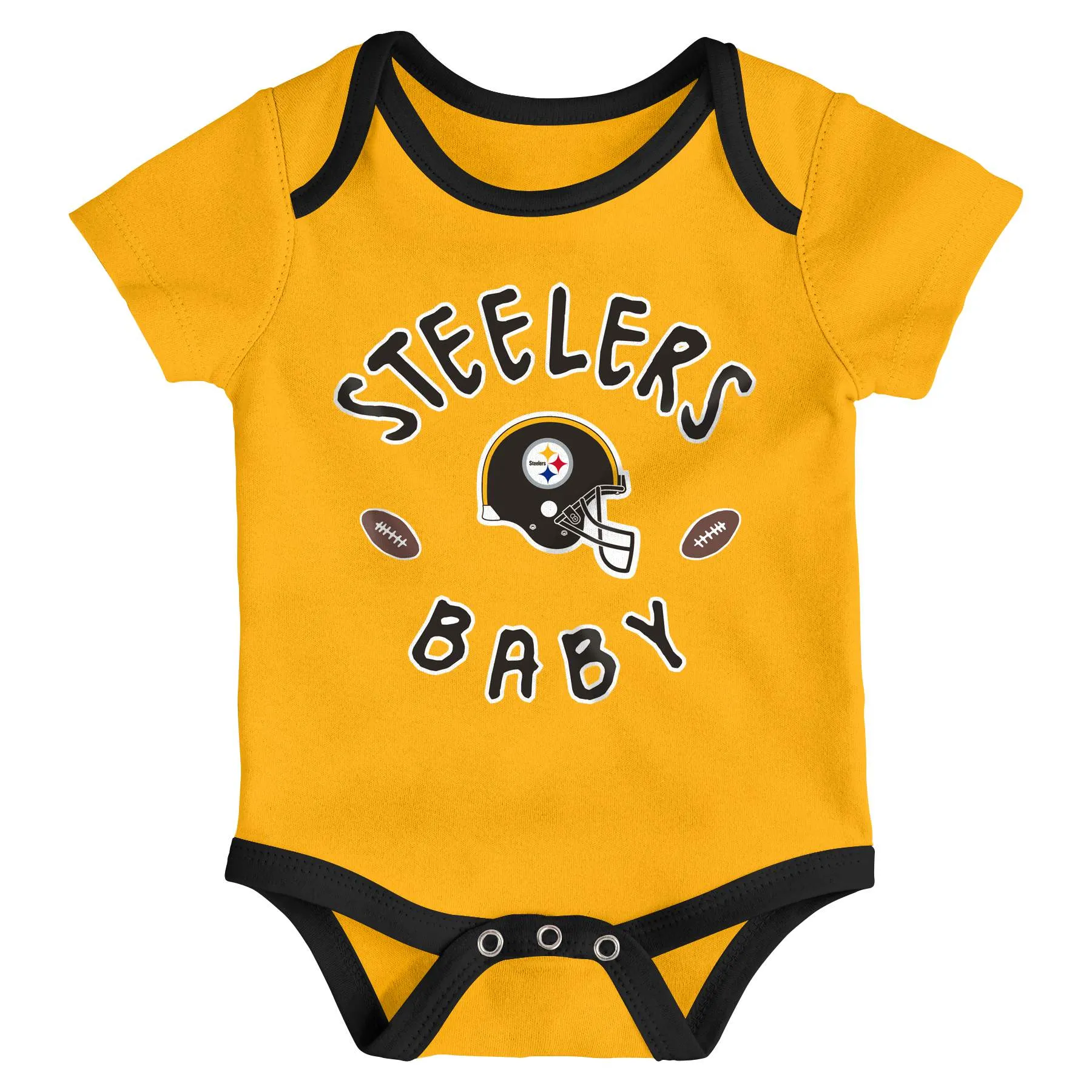 Steelers Baby 3 Piece Bodysuit Set