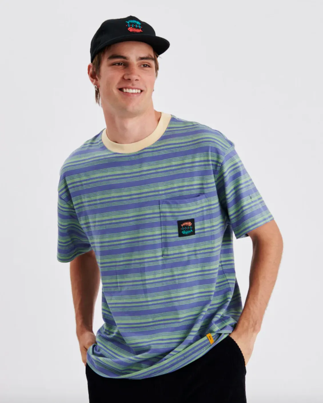 TCSS Mens Boneyard Yarn Dye Tee - Blueberry