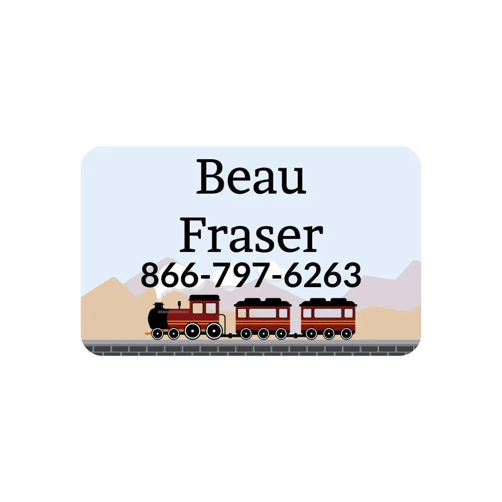 Train Contact Clothing Labels