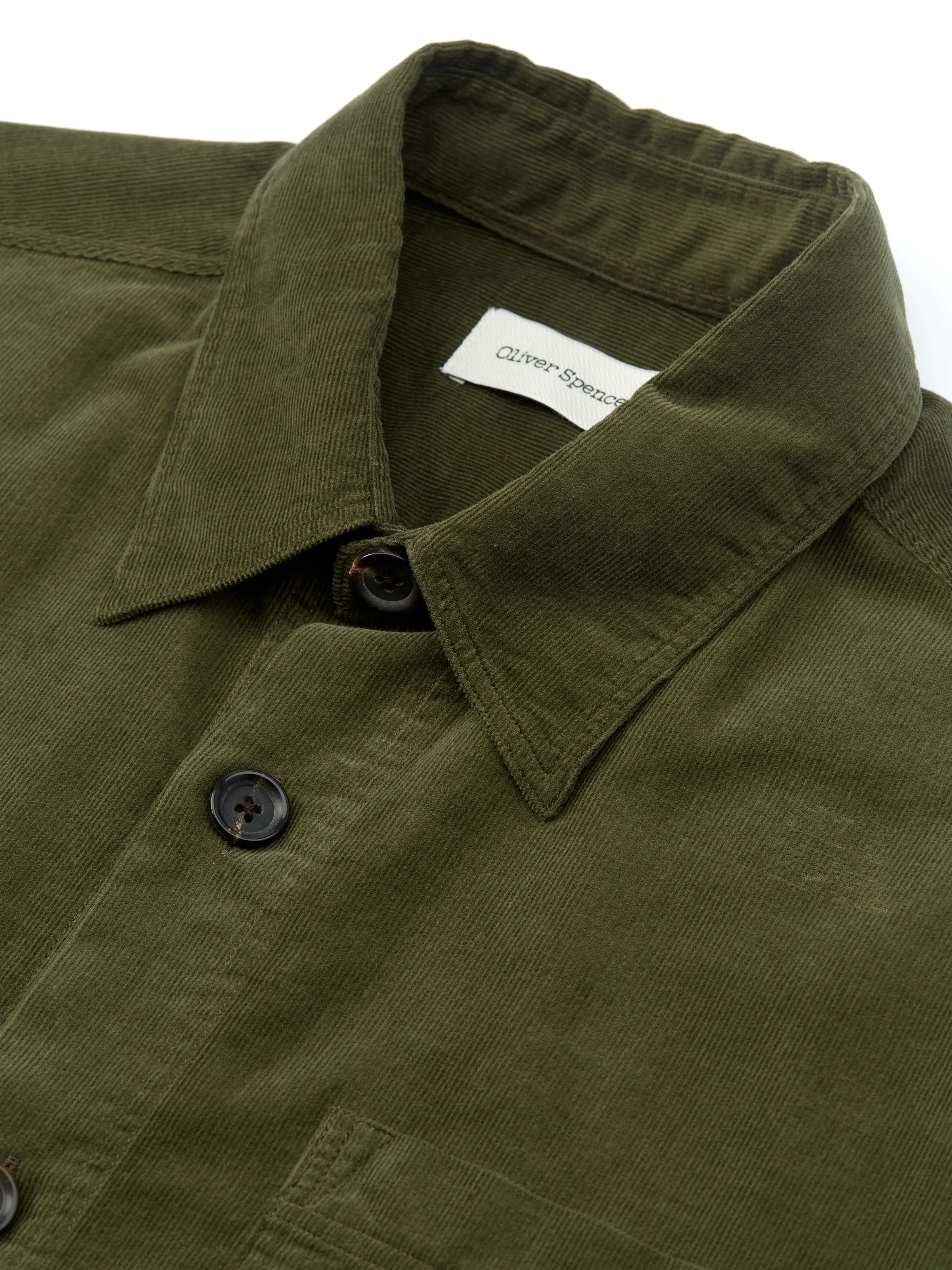 Treviscoe Shirt Mersey Cord Green