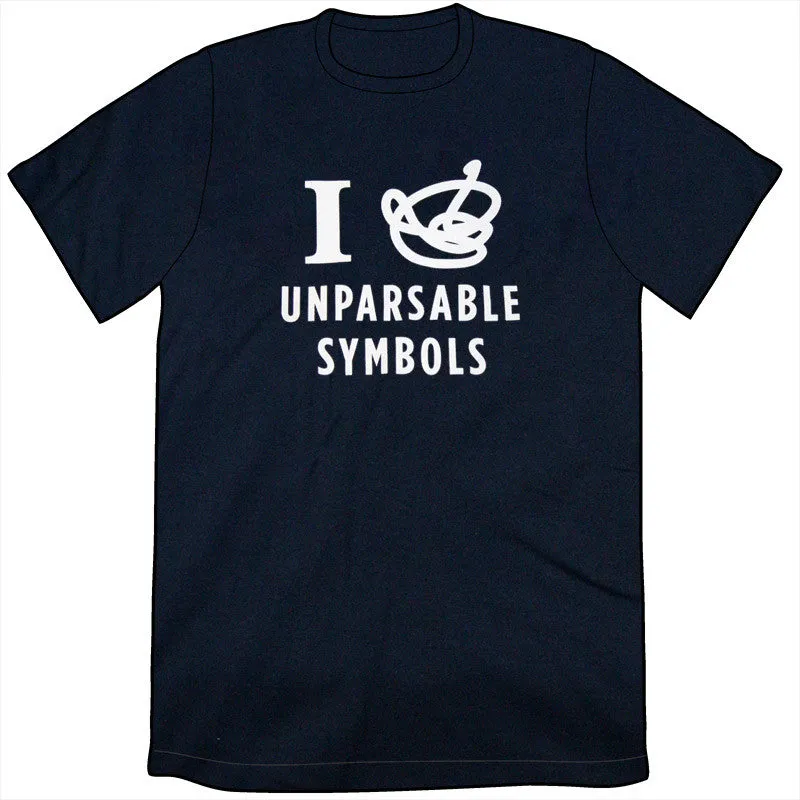 Unparsable Symbols Shirt (by Wondermark)