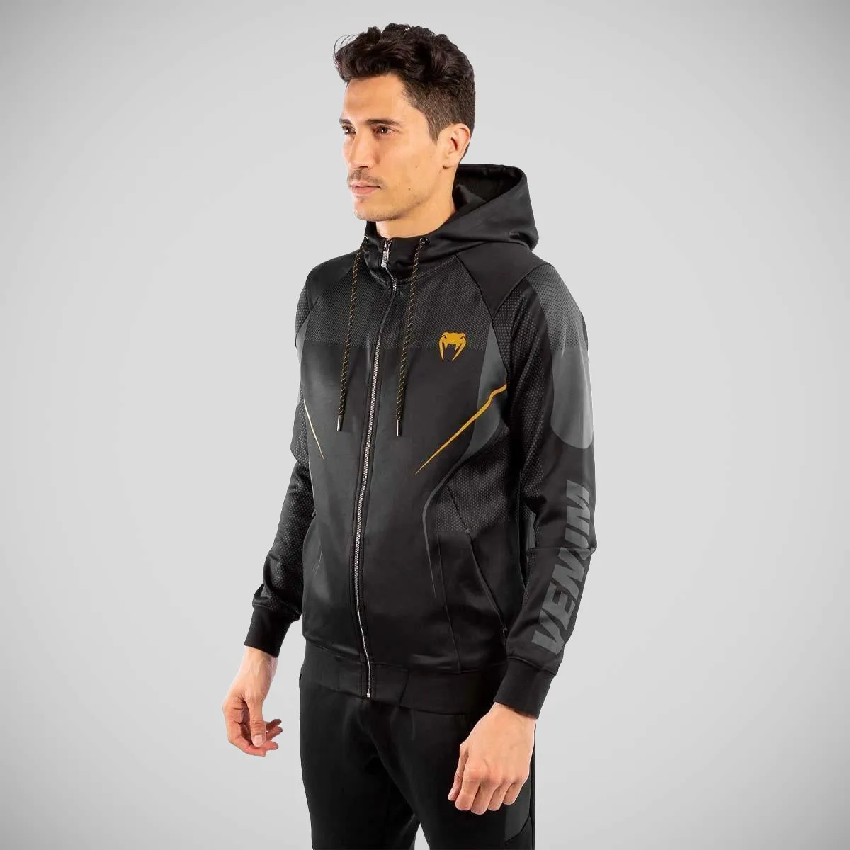 Venum Athletics Zipped Hoodie Black/Gold