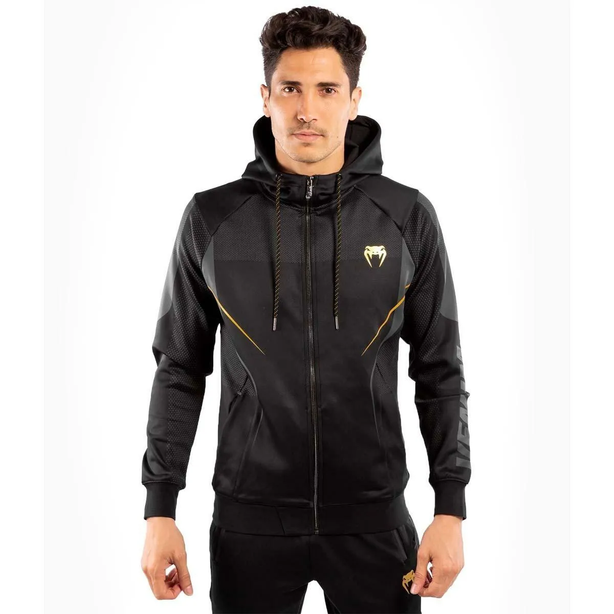 Venum Athletics Zipped Hoodie Black/Gold