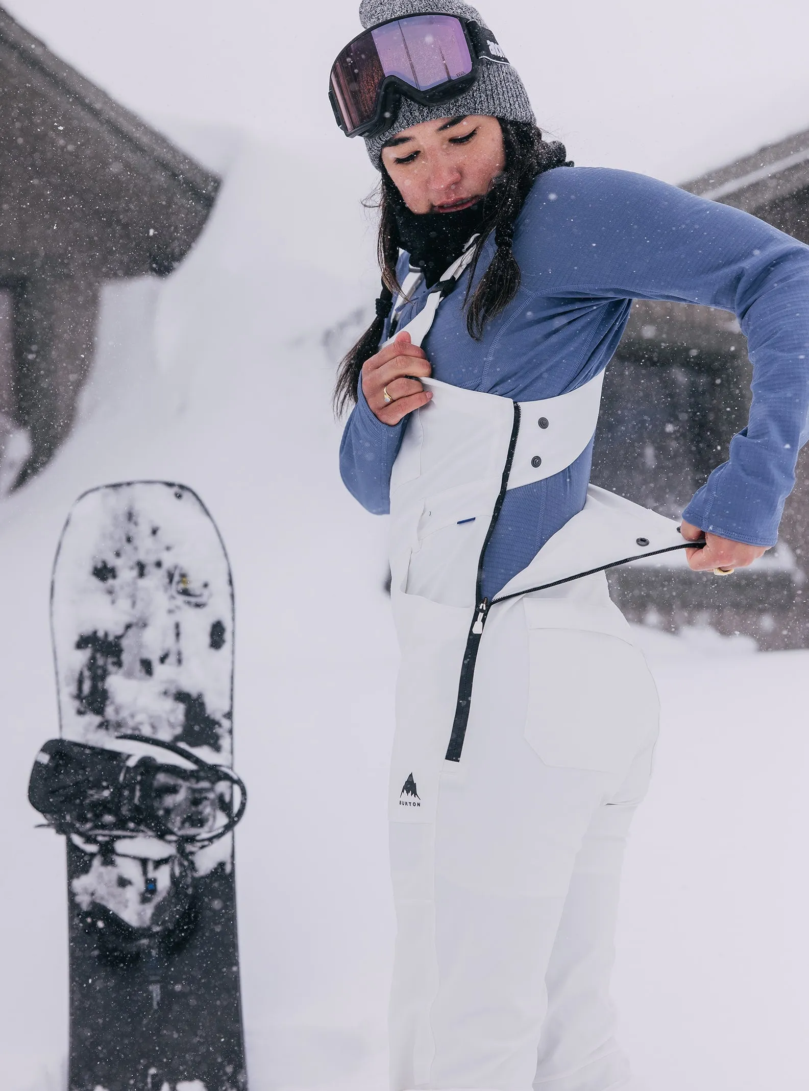 Wmns Avalon Bib Pant | Stout White